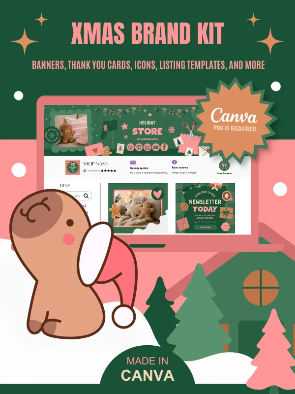 Coquette Christmas Thank You Cards for Customers product image (11)