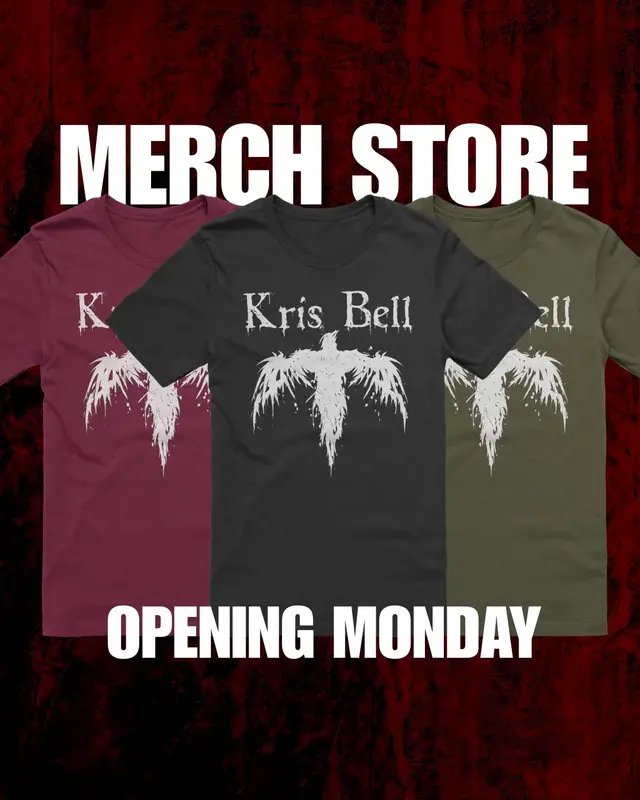 Countdown to launch day!🤘🏼 Get ready to wear the KBB vibes. From classic tees to exclusive gear, our merch store is fully stocked with everything you need to represent the Kris Bell Band. Stay tuned, and ready to grab yours on Monday. kris-bell-shop.fourthwall.com #KBB #BandMerch #NewMerch #rockmerch #krisbellband @twowolfofficial