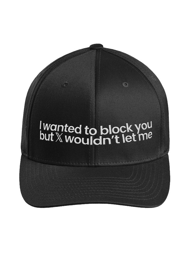 Blocked On X Structured Fitted Cap - Black product image (1)