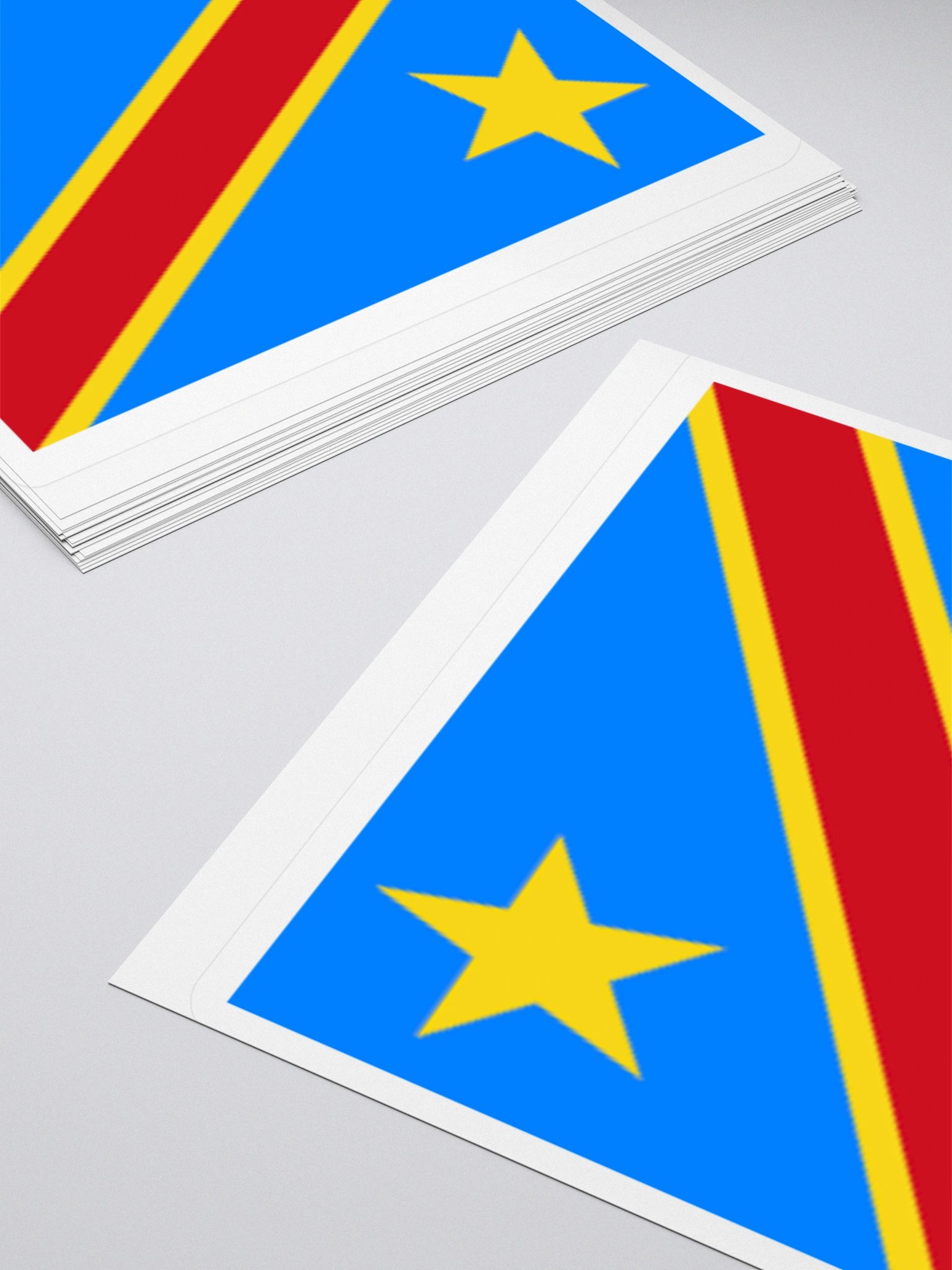Democratic Republic of Congo Flag Sticker | Star Design | Durable Vinyl | 3 Sizes product image (11)