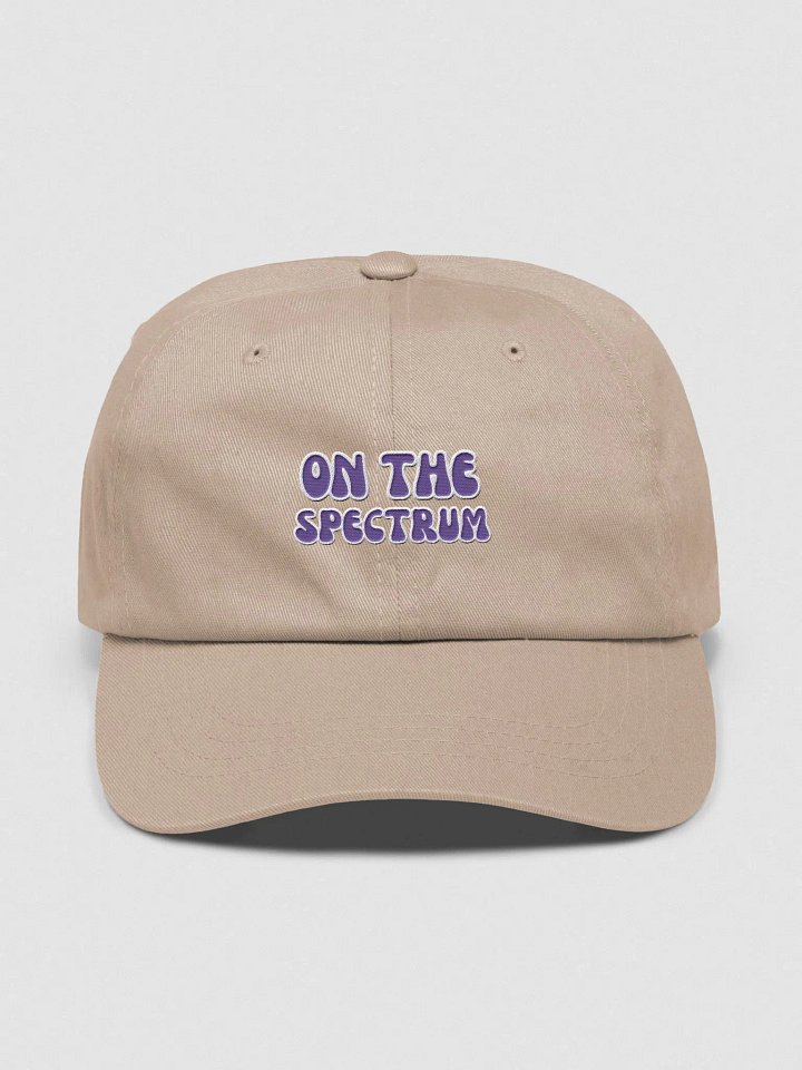 ON THE SPECTRUM (purple) groovy lined design embroidered classic dad hat product image (17)