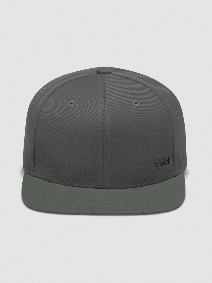 DJDAT1 Signature Logo Woolblend Snapback Hat (small logo/black) product image (1)