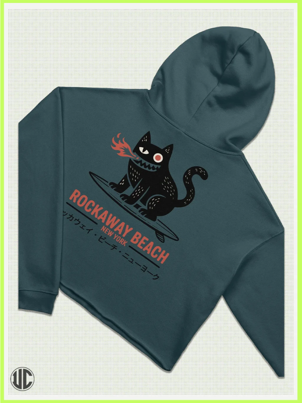 UnkoCon – Rockaway Beach NY Surfer Crop Hoodie product image (3)