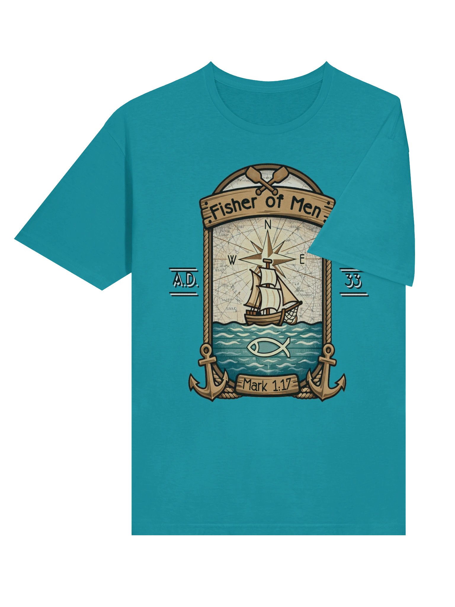 Fisher of Men Christian Nautical Faith Design product image (29)