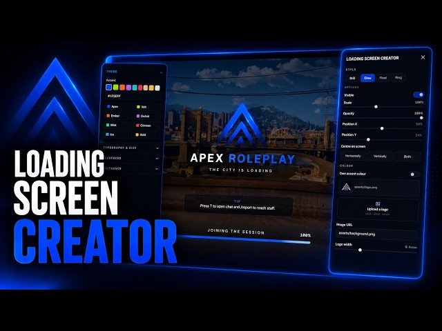 FiveM Loading Screen Script 🎬 Build It IN GAME with AI, Music & Video (ESX/QB/QBox) product image (1)