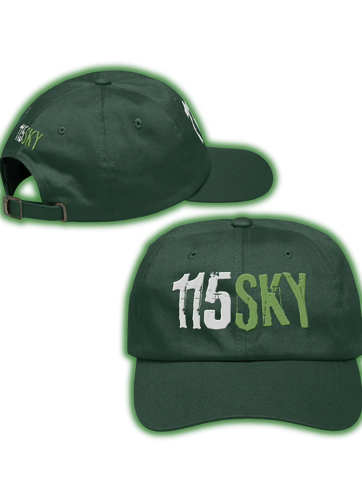 115SKY Classic Dad Hat Green Logo product image (1)