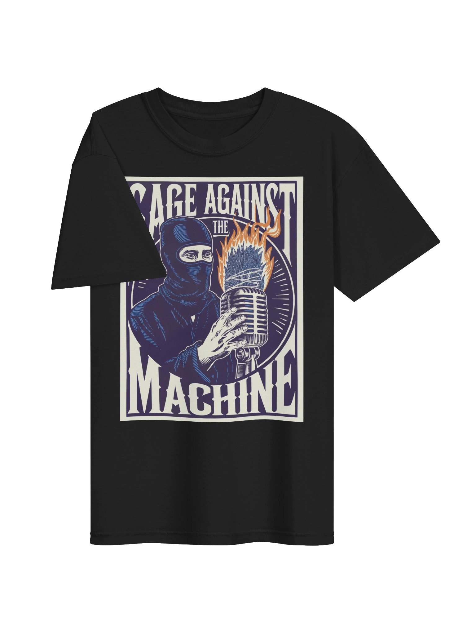 Sage Against the Machine Flame Mic Unisex Tee product image (15)