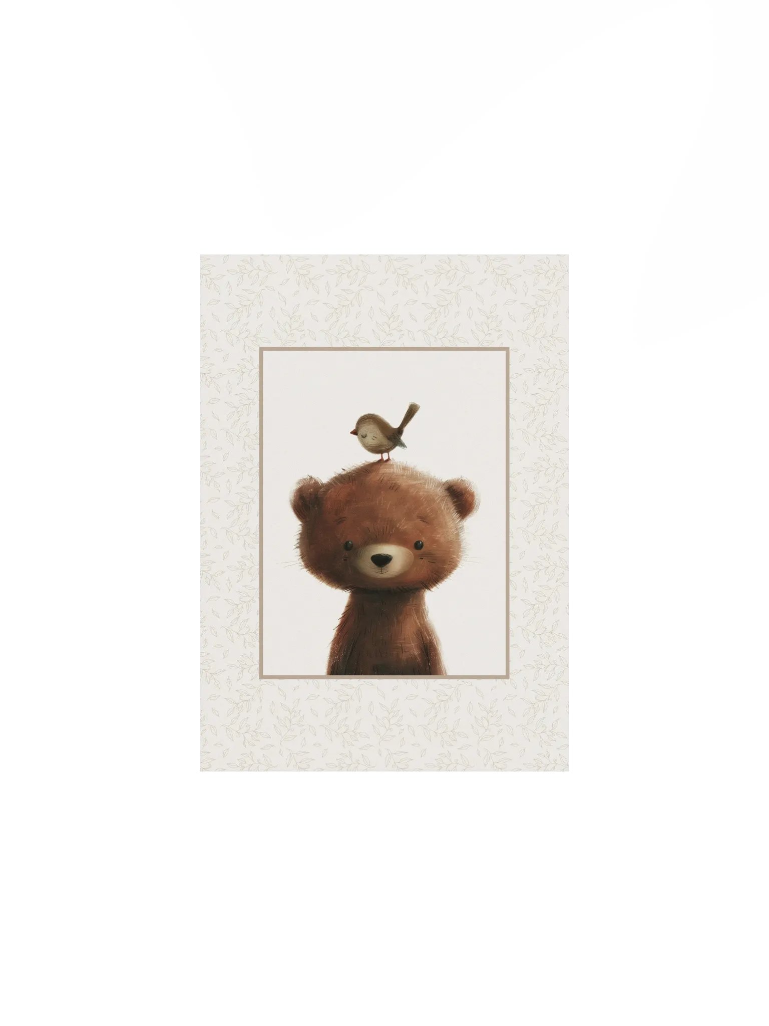 Woodland Bear Boho Nursery Print product image (2)