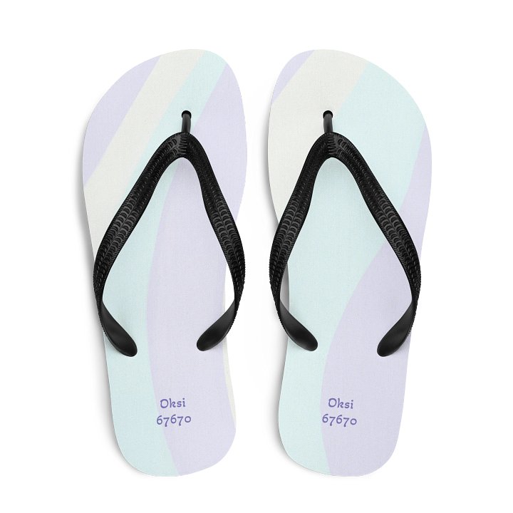 Pastel Wave Custom Flip-Flops product image (2)