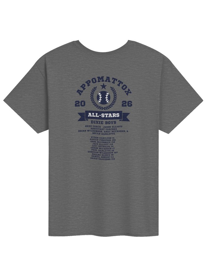 Appomattox All-Stars Dixie Boys Team T-Shirt product image (6)
