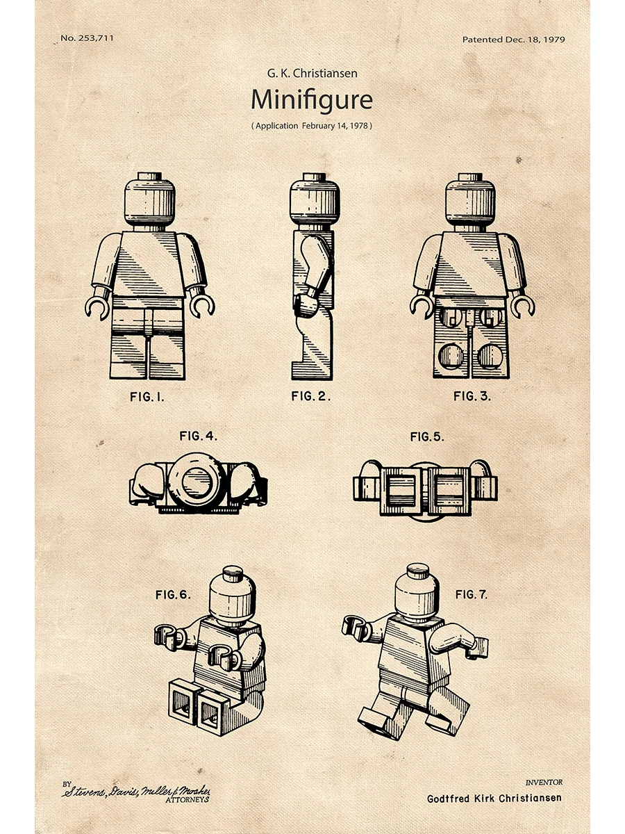 LEGO Minifigure Patent | Poster product image (1)
