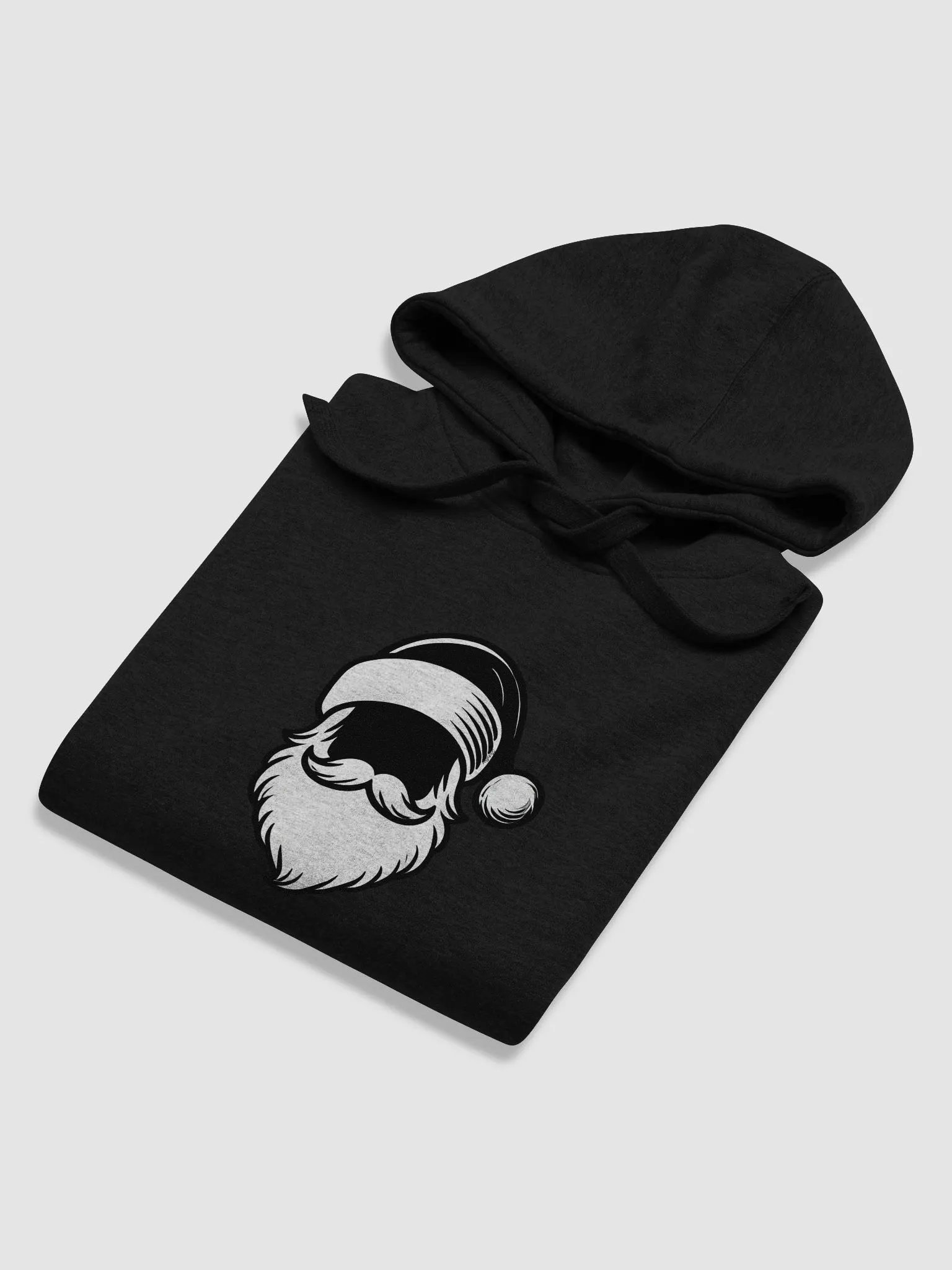 Minimalist Santa Claus Black Hoodie product image (6)