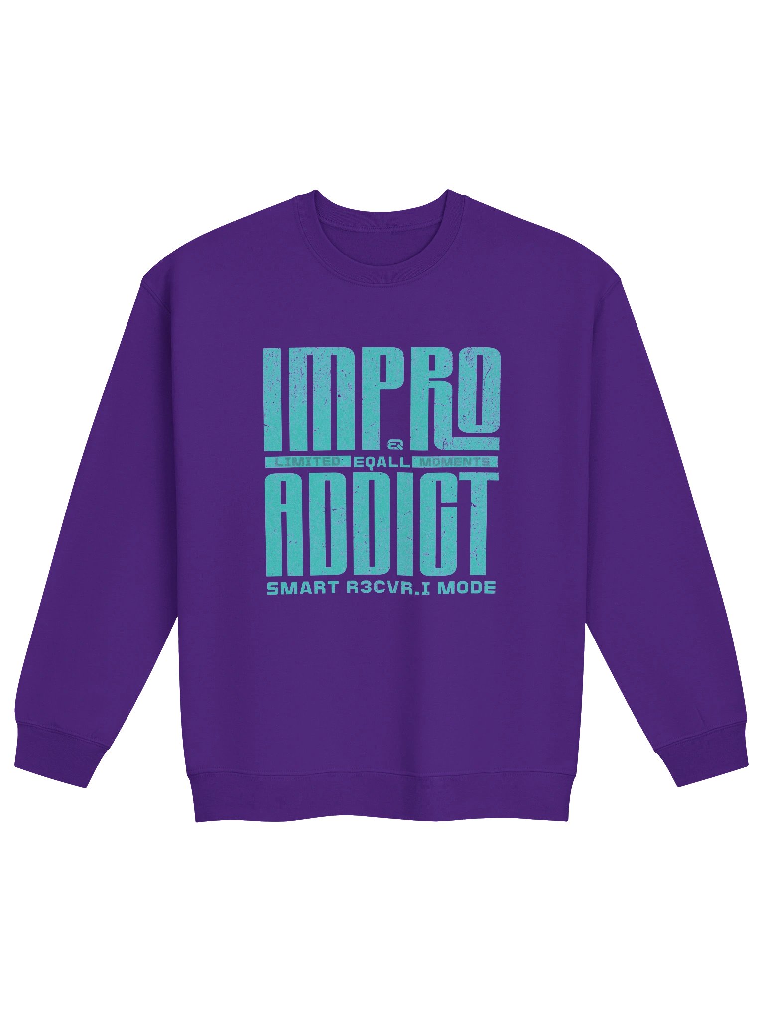 Limited IMPRO Addict Moments Crewneck Gildan Sweatshirt_R3CVR.i mode by EQALL® Essentials_Turquoise product image (3)