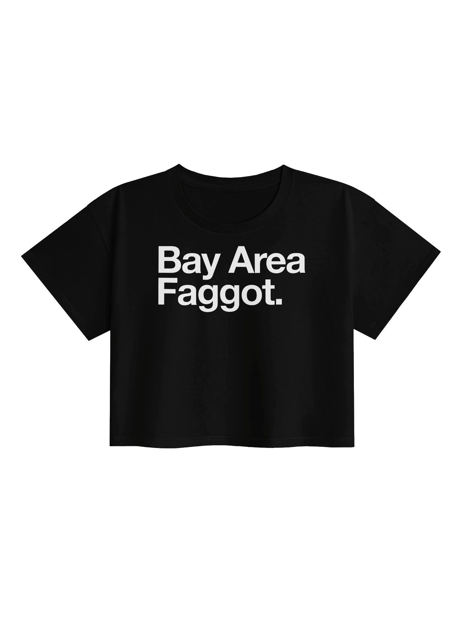 Bay Area Faggot Crop Tee product image (1)