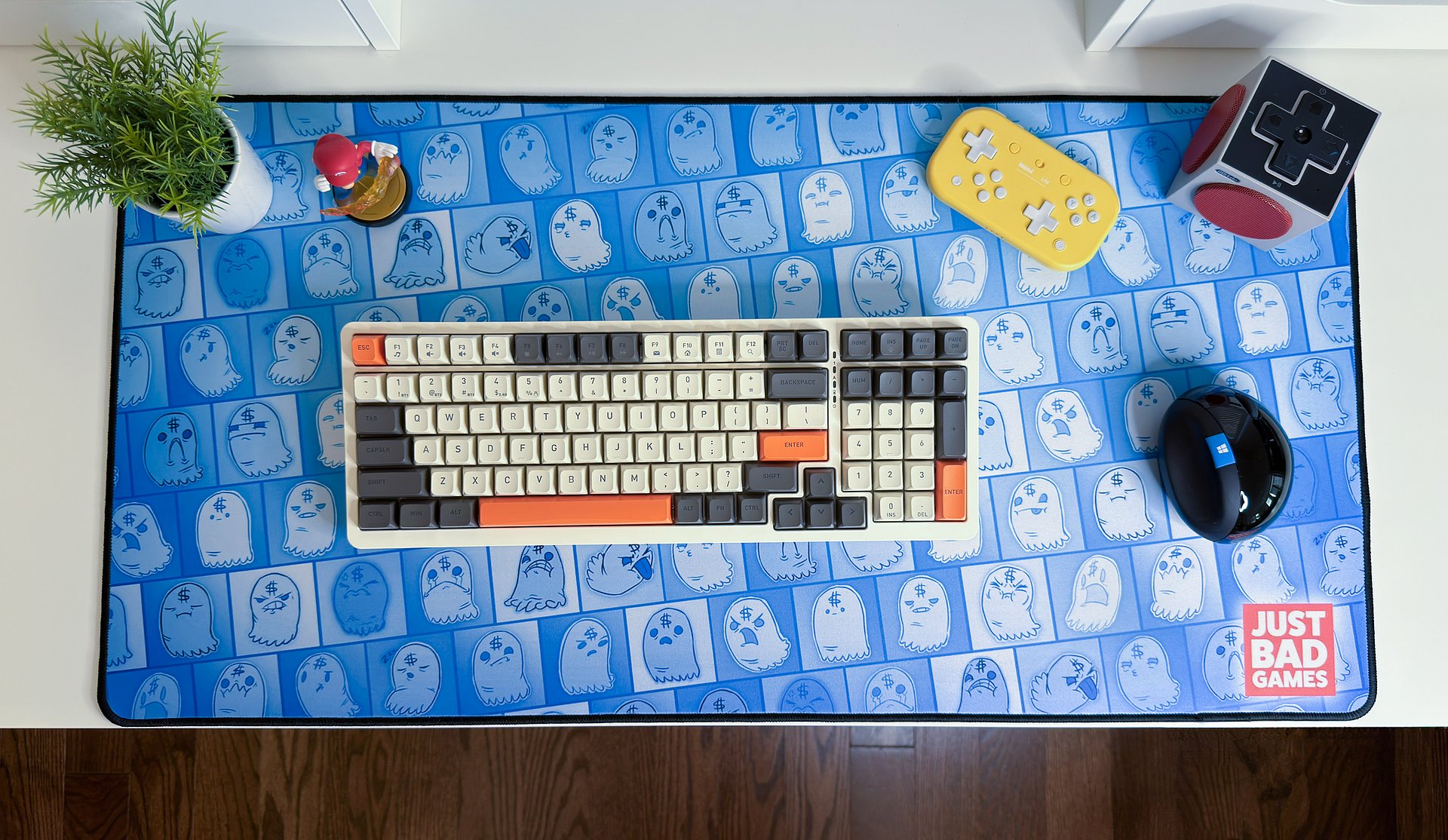 Blue Money Ghost Desk Mat product image (3)