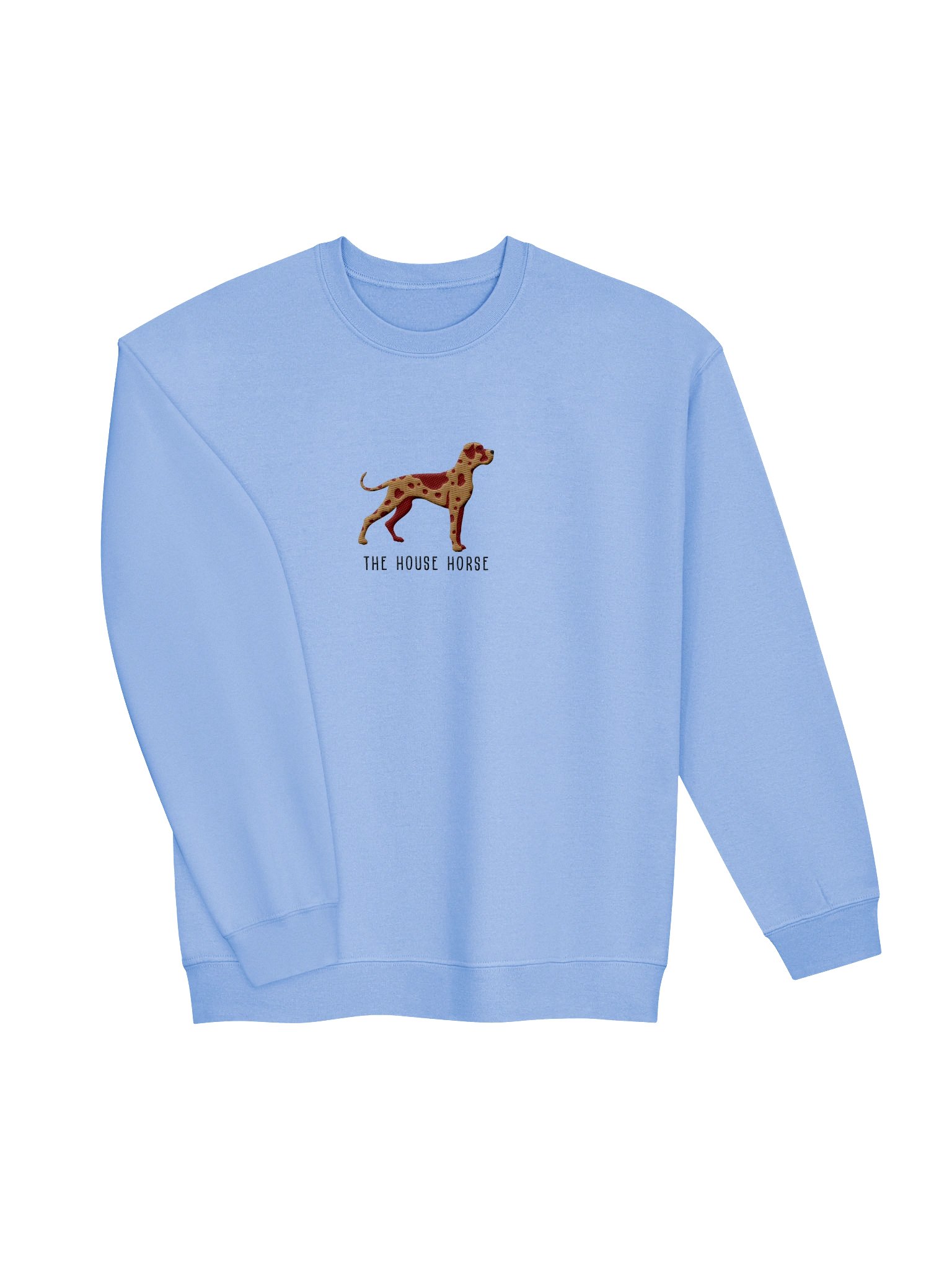 The House Horse Sweatshirt (Embroidered) of a Great Dane(Chocolate Merle) product image (27)