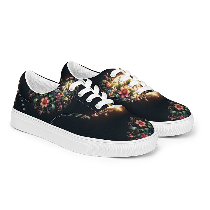 Floral Harmony Lace-Up Canvas Shoes product image (2)