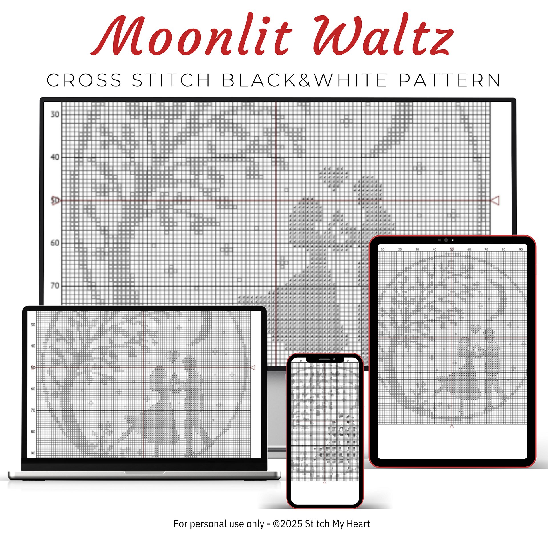 Moonlit Waltz Cross Stitch Pattern product image (4)