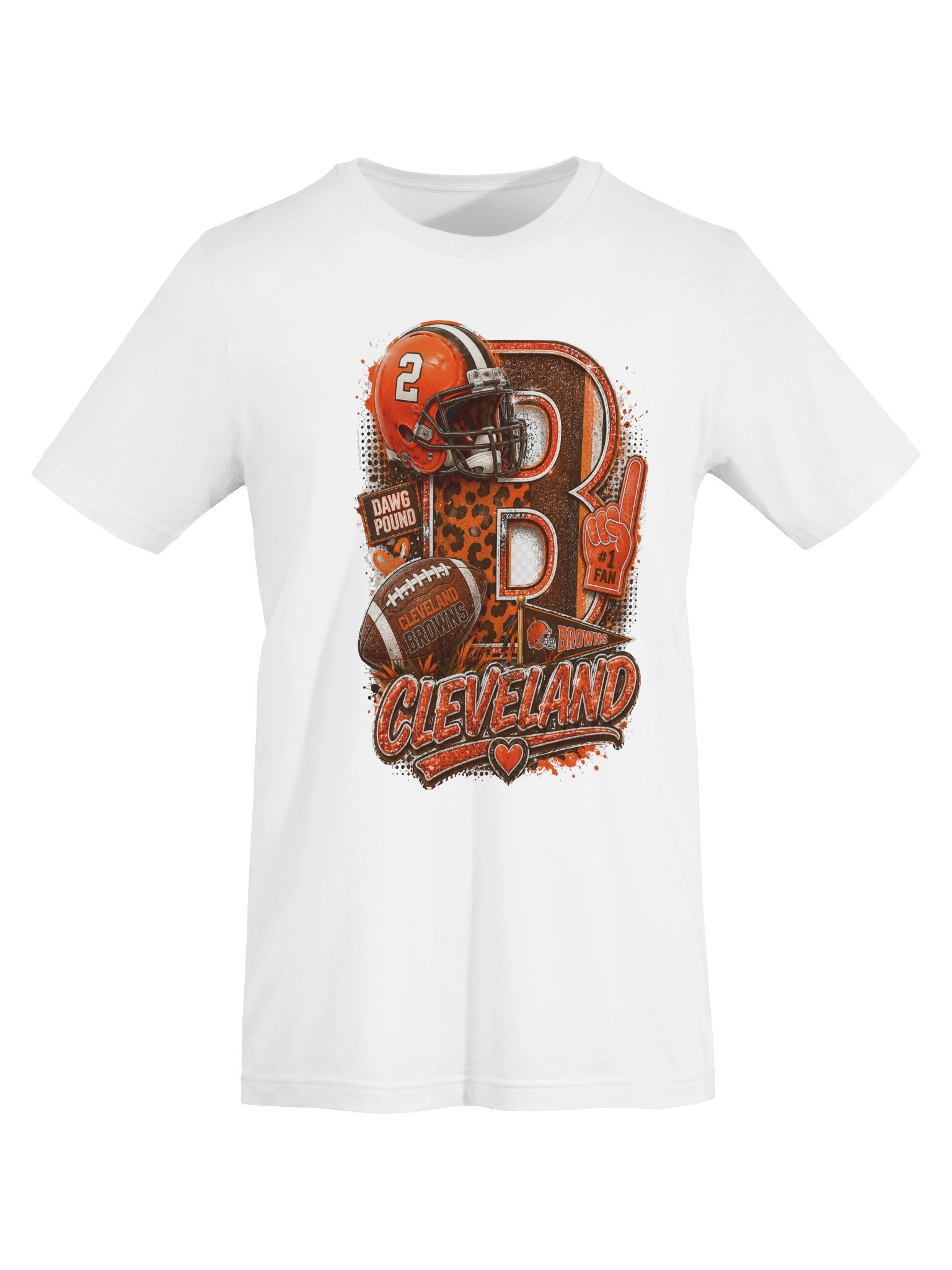 Cleveland Brown Football Tshirt product image (18)