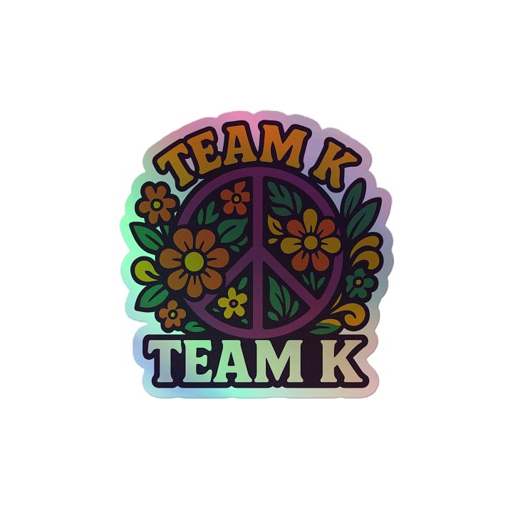 Team K 1960's HOLOGRAPHIC" STICKERS product image (2)