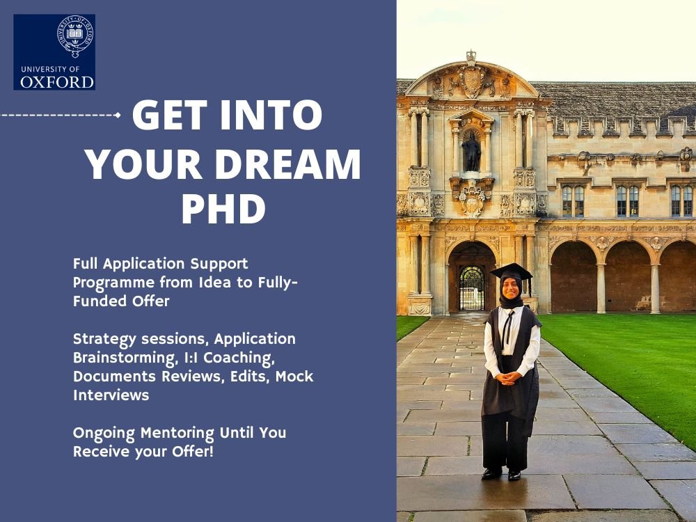 Full PhD Application Support (6-month mentorship programme) | TheOxfordPhD