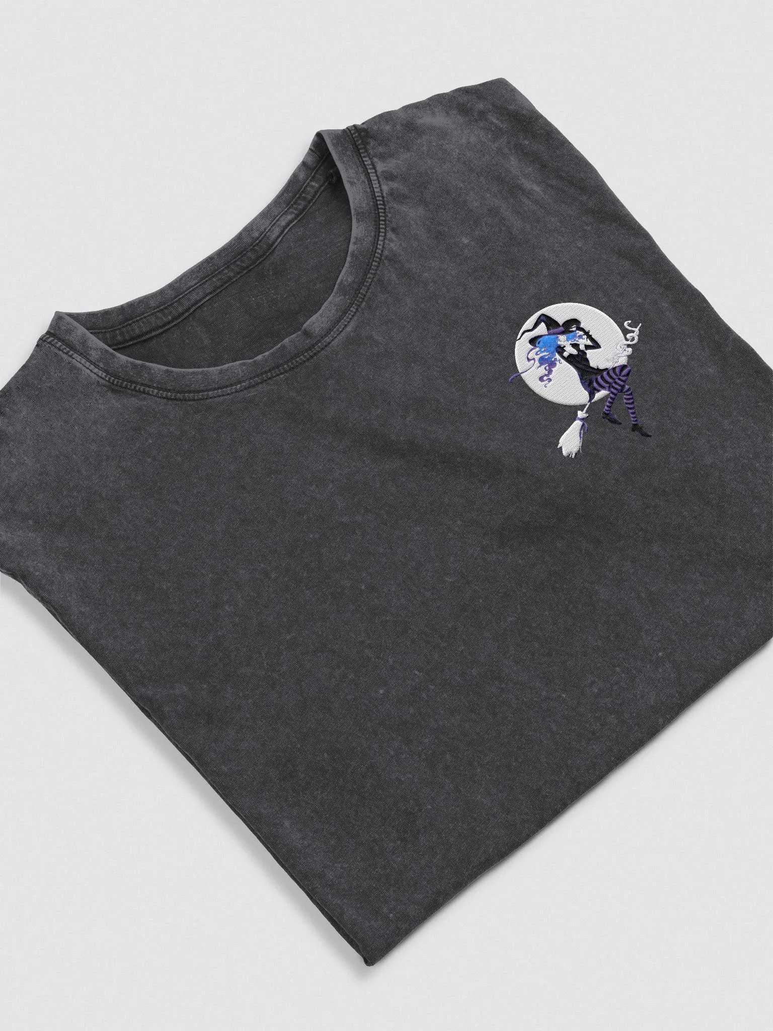 Over The Moon Embroidery Denim Tee product image (2)
