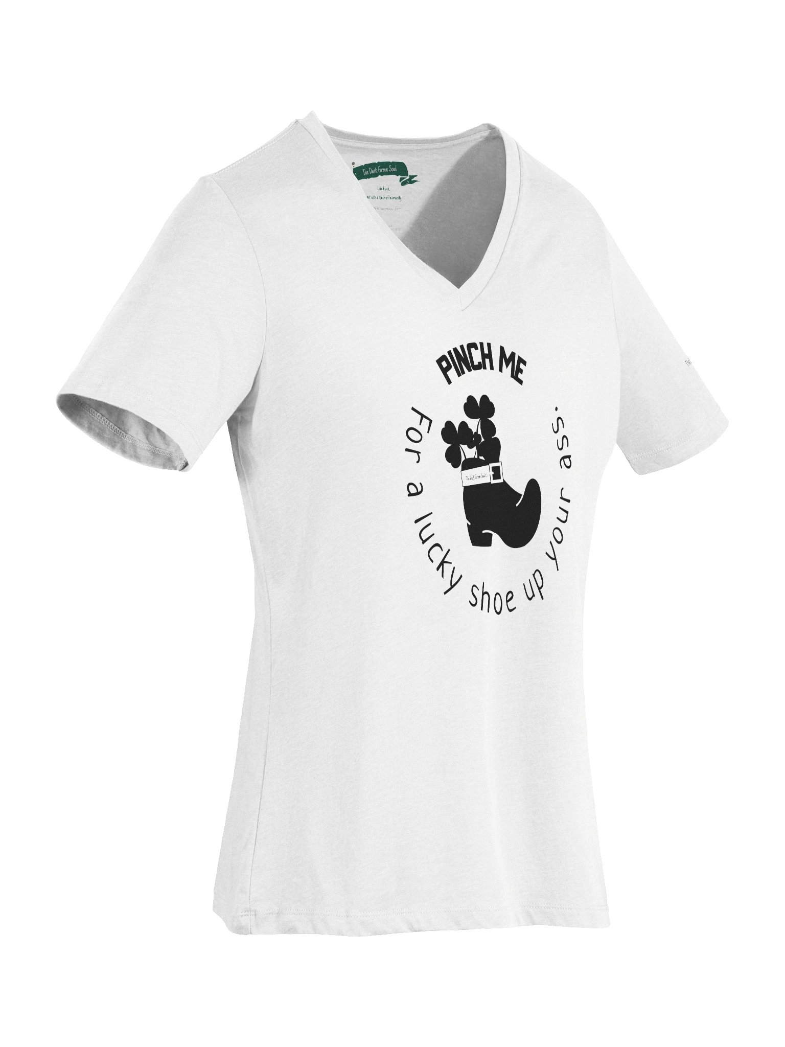Lucky Shoe Black - Women's V-Neck Tee product image (3)