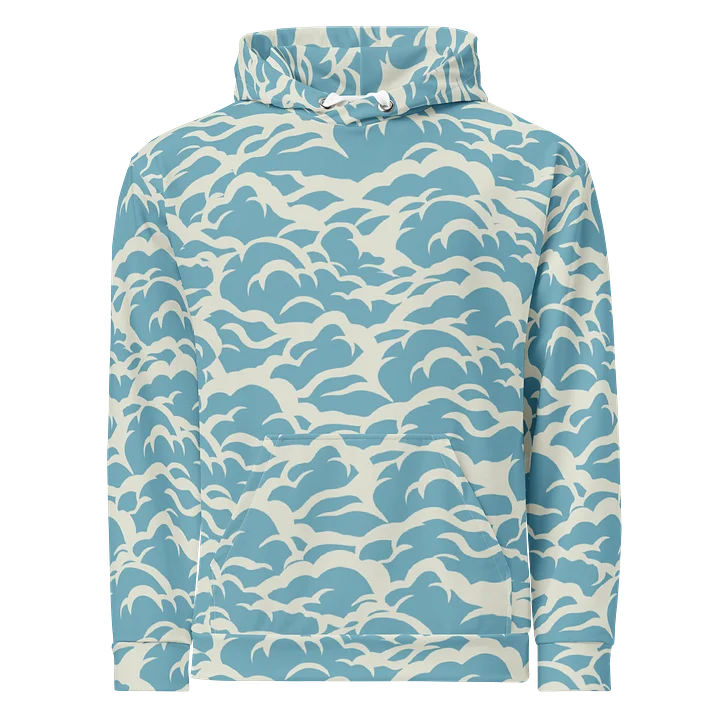 Nautical Ocean Waves Unisex Cotton Hoodie product image (1)