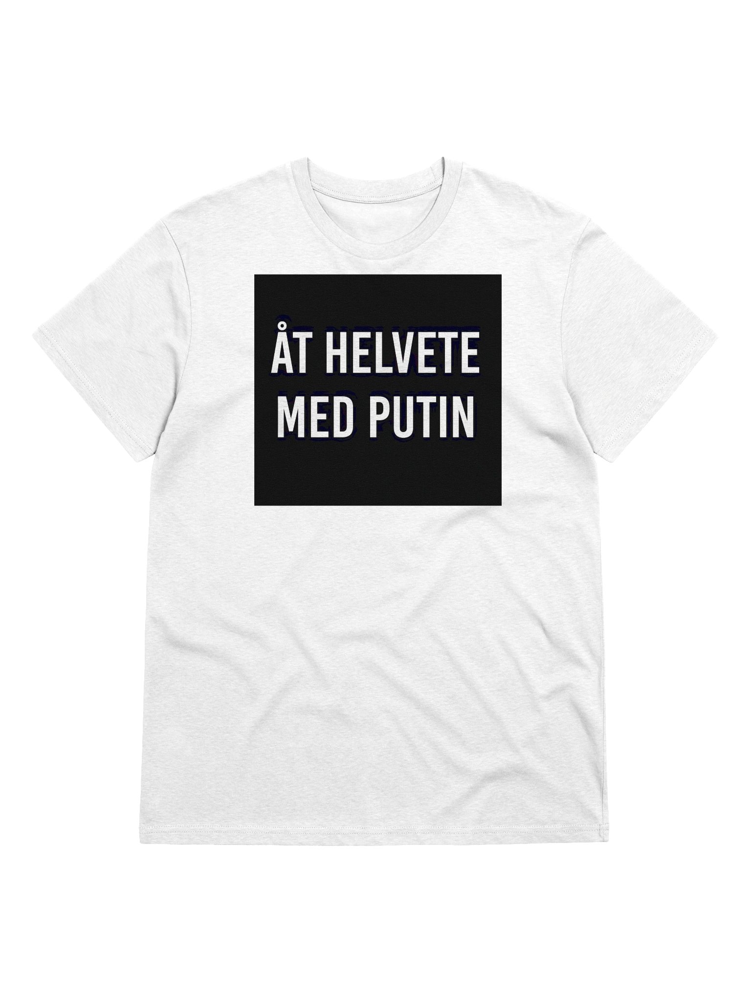 Åt helvete med Putin - Svart bakgrund (Organic unisex T-shirt) product image (3)