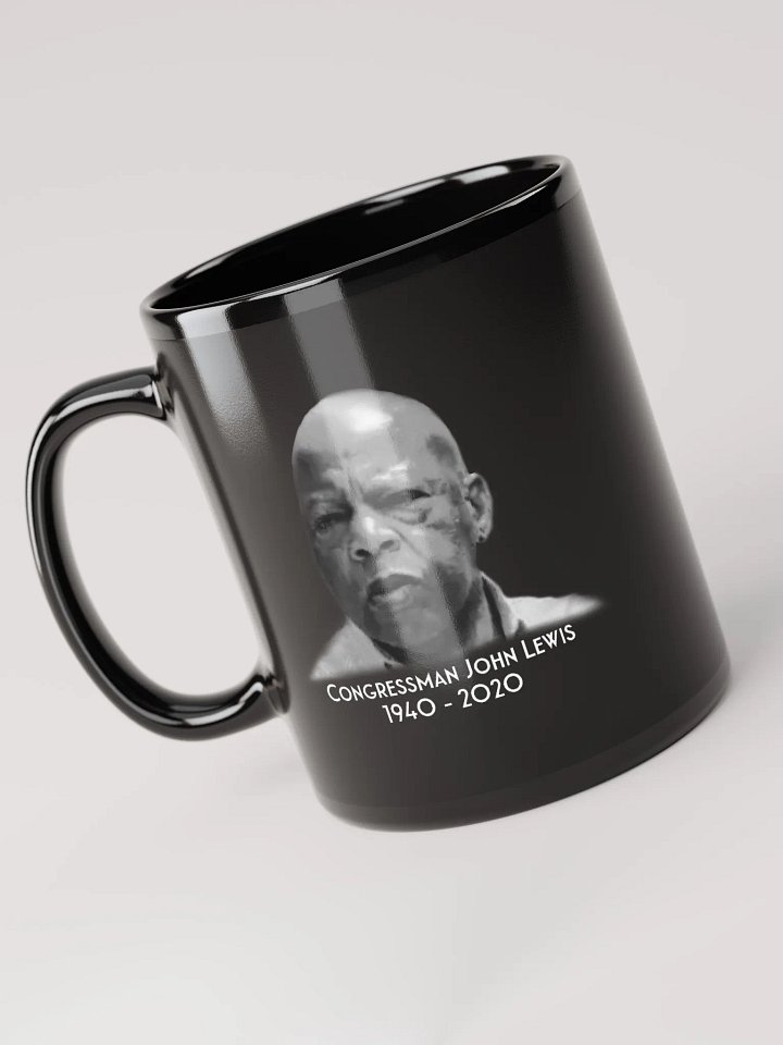 Good Trouble Color Splash 2-Sided Black Mug, 11 oz, 15 oz product image (2)