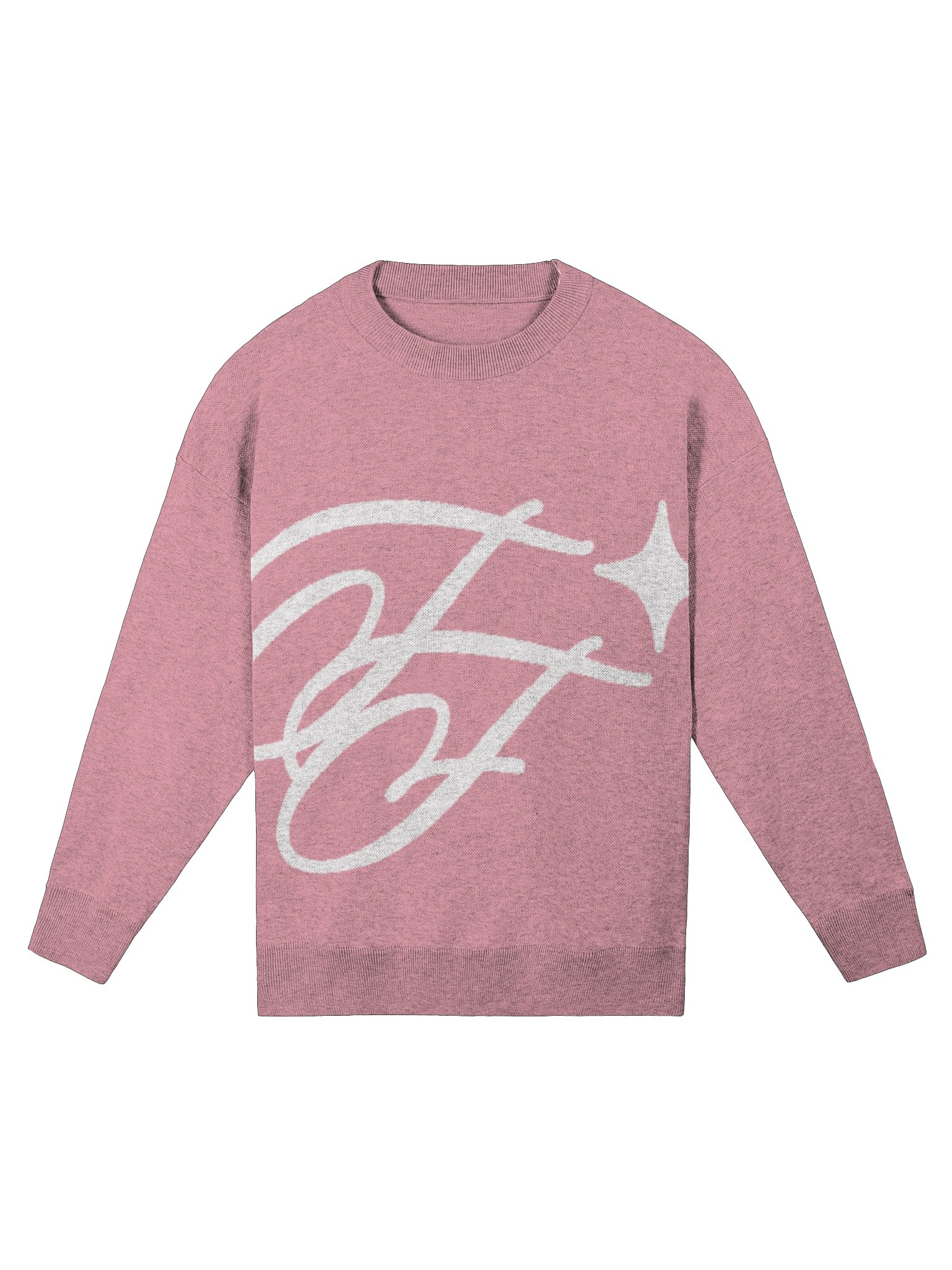 F&F Knitted Crewneck Sweater Tournament LRG (PNK) product image (1)
