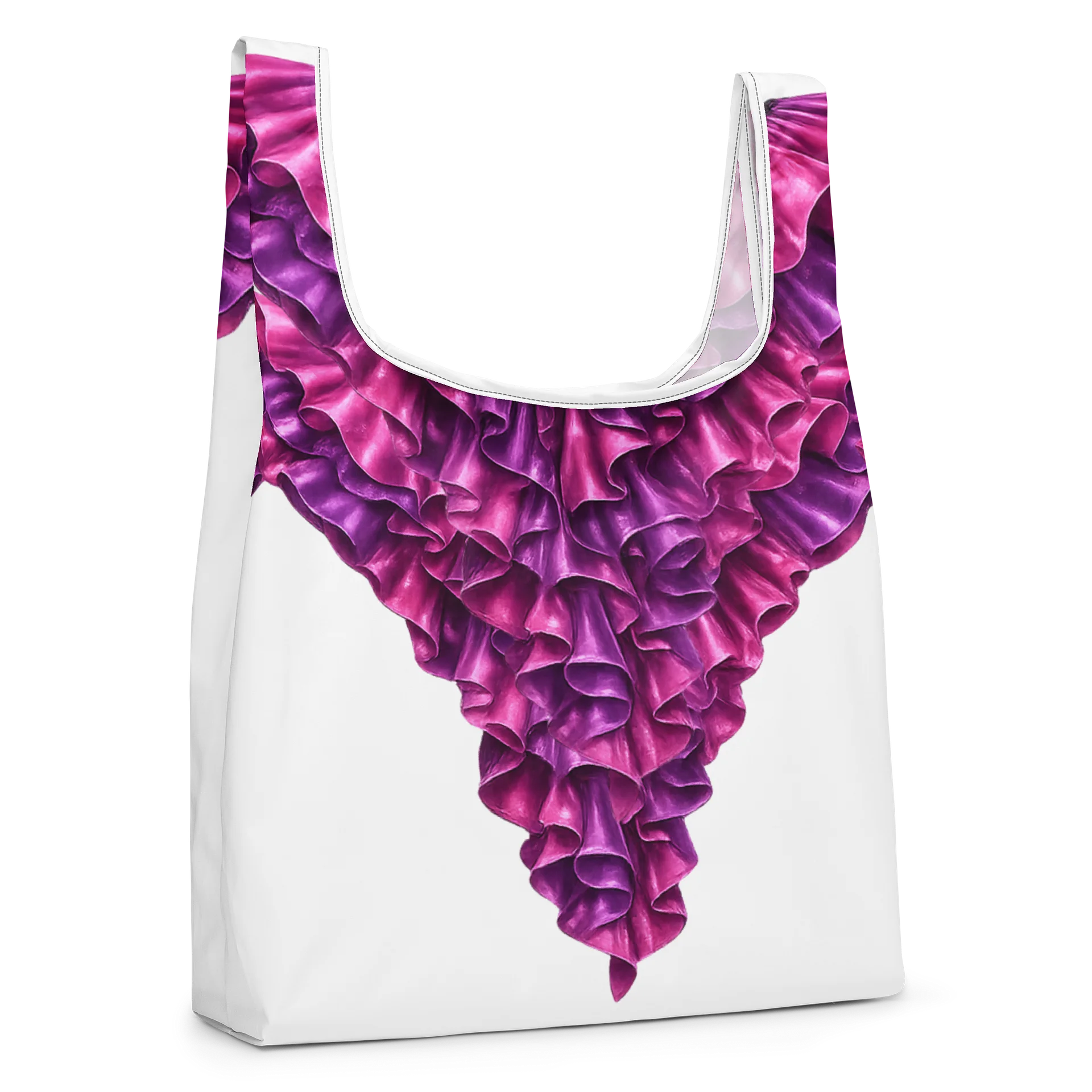 Ruffled Triangle All-Over Print Bag product image (4)