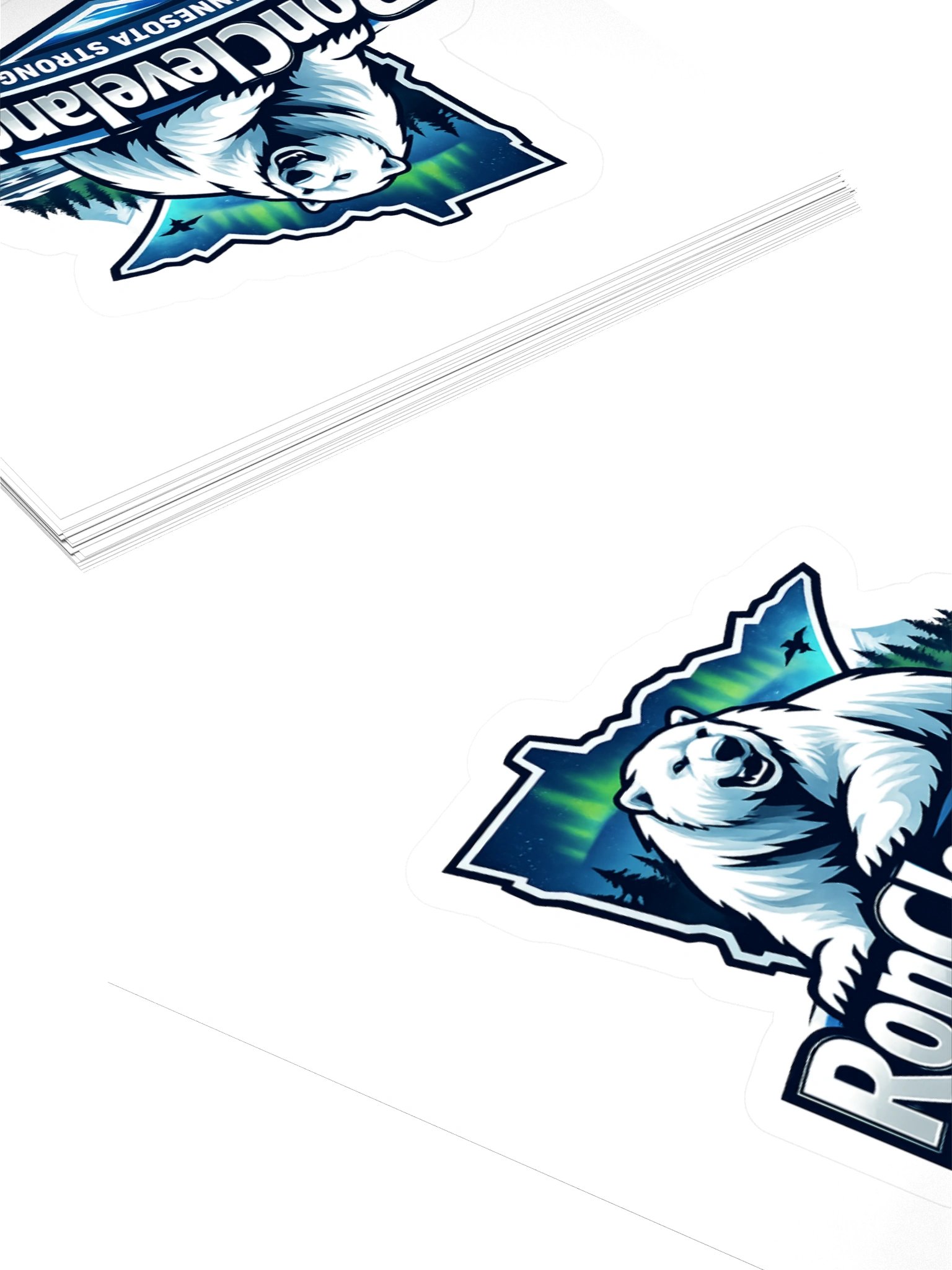 Minnesota Strong Bear Kiss Cut Stickers product image (8)