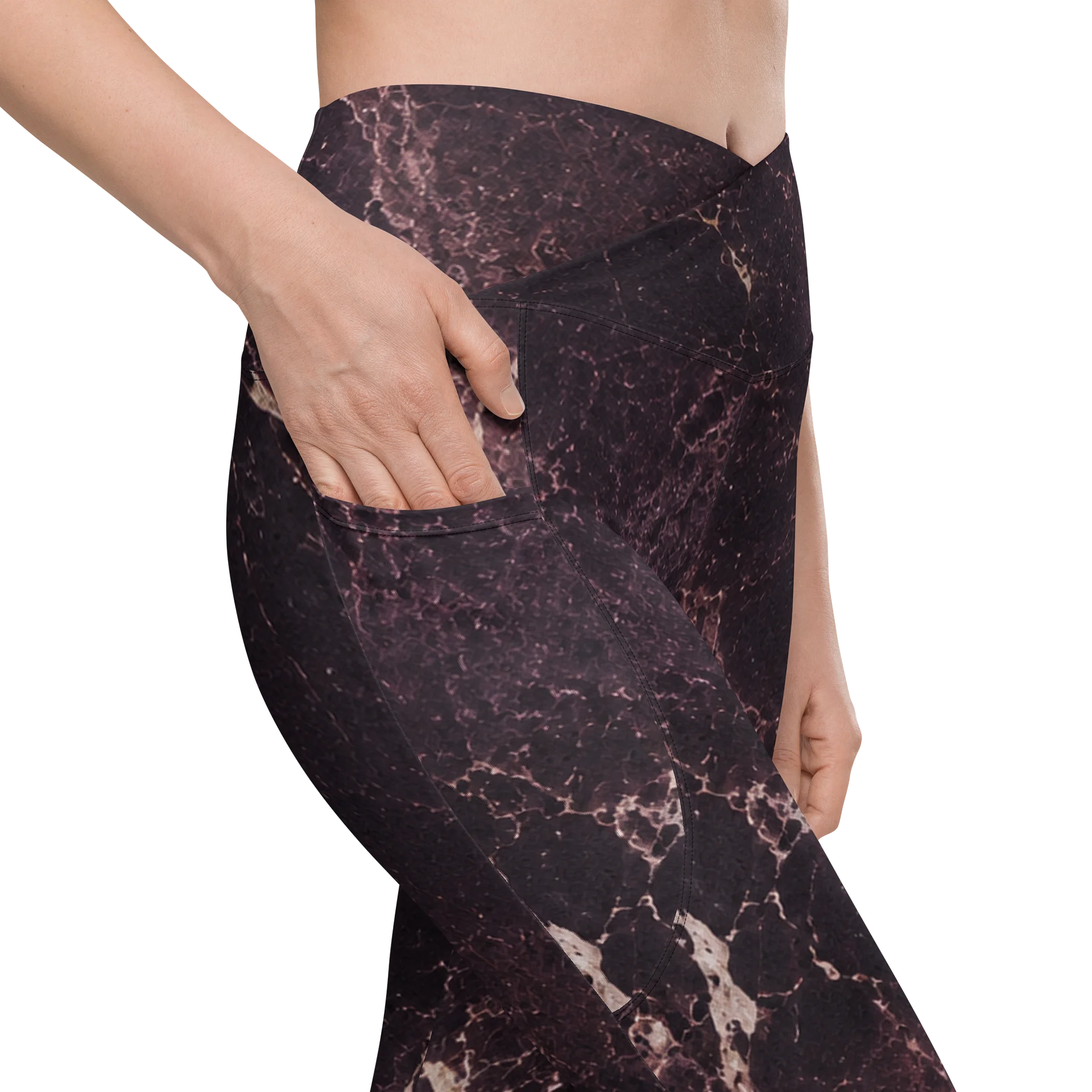Vampire Elegance Crossover Pocket Leggings product image (2)