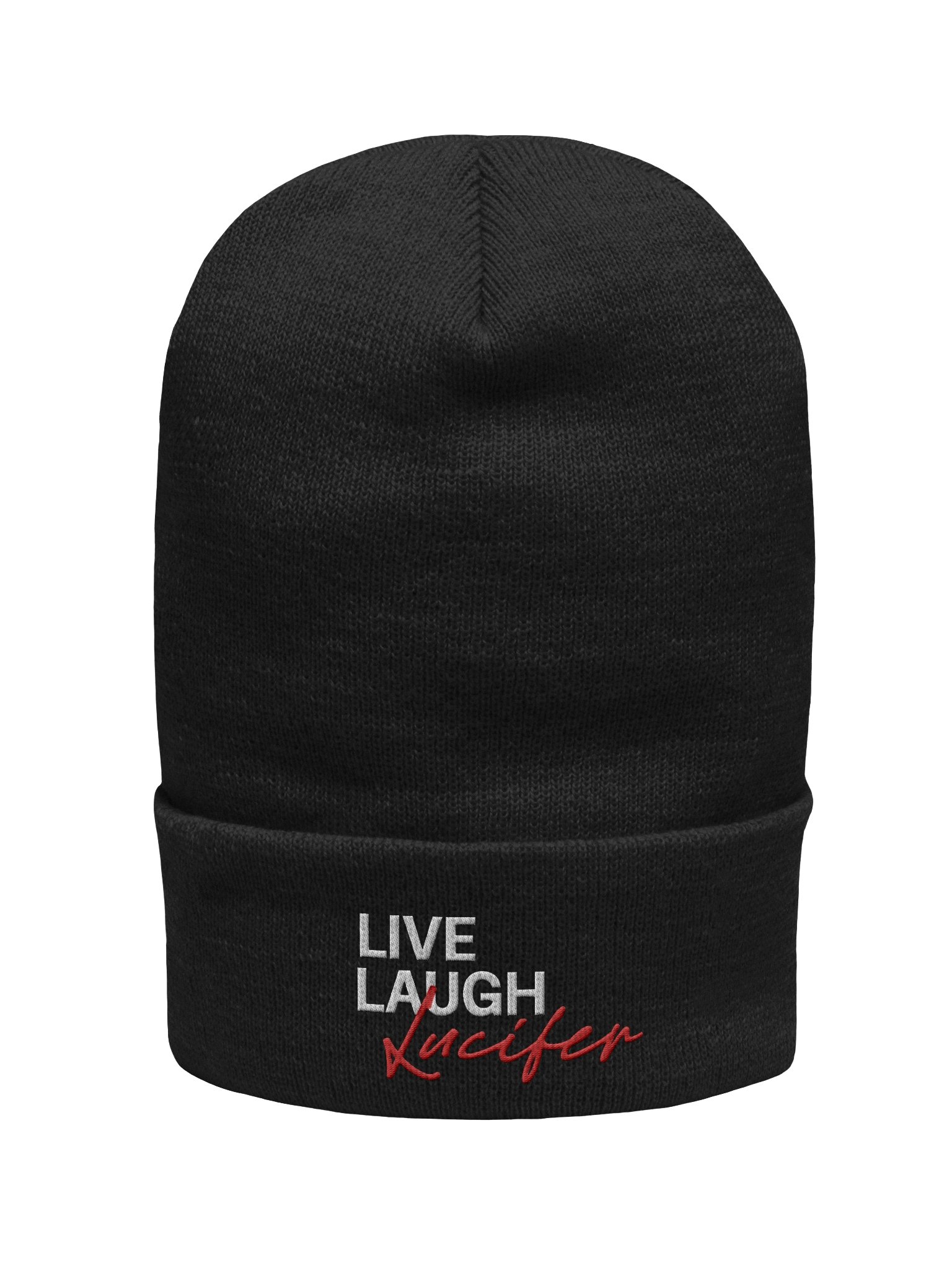 Live Laugh Lucifer Beanie product image (1)