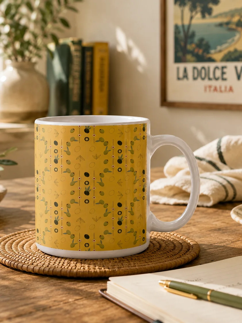 Olive Geometry Mug product image (1)