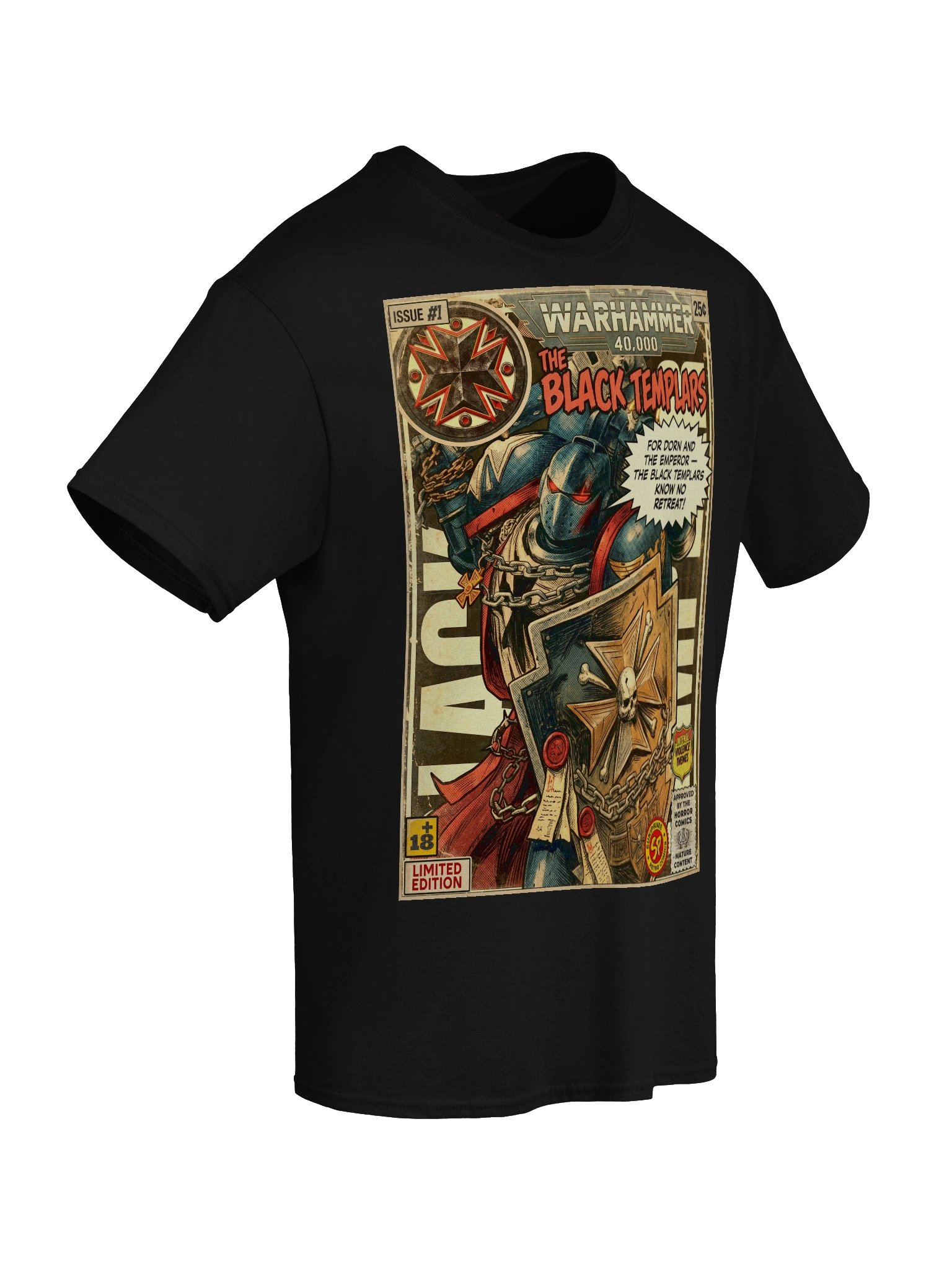 Black Templars Comic Art T-Shirt product image (6)