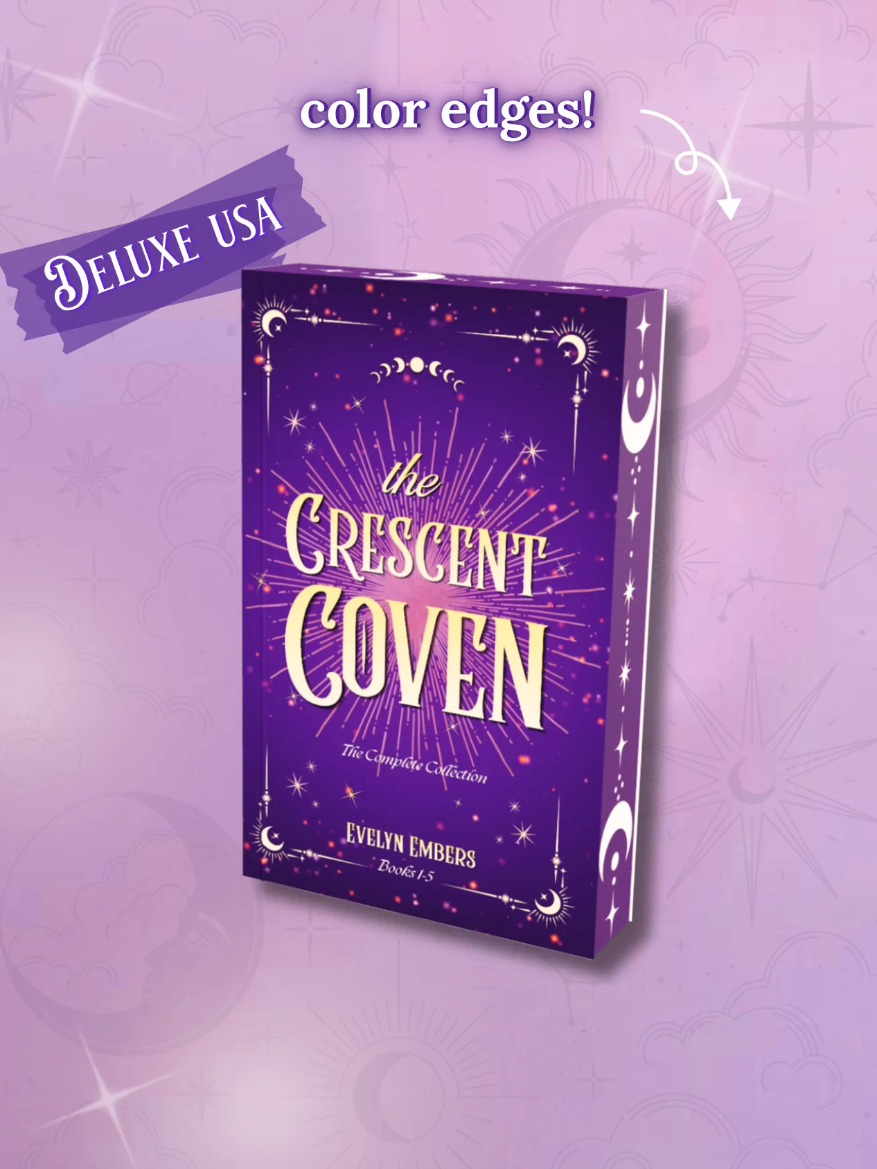 USA PREORDER Deluxe Signed "The Crescent Coven: The Complete Collection, Books 1-5" Paperback + Bookmark product image (1)