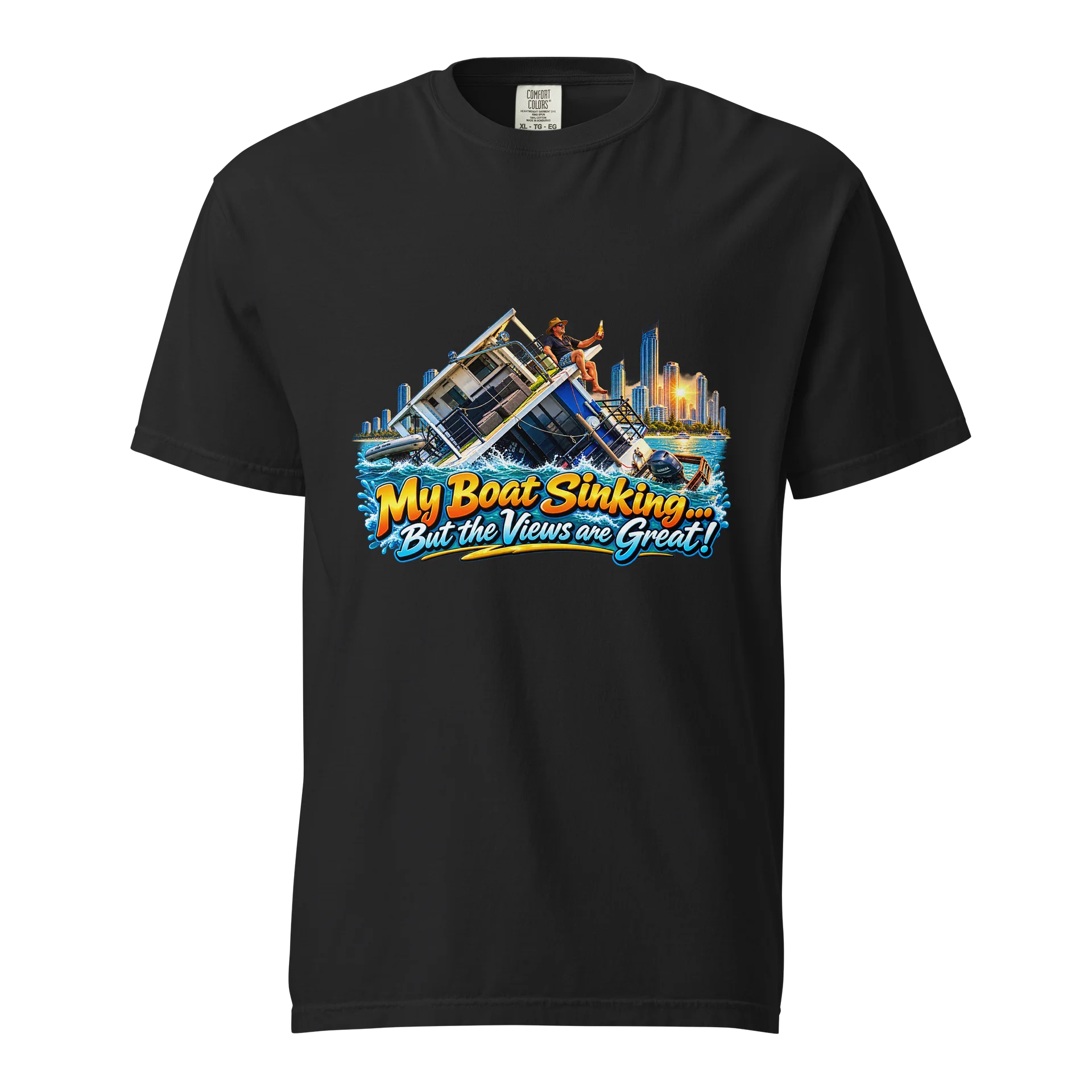 My Boat Sinking, Great Views Tee product image (1)