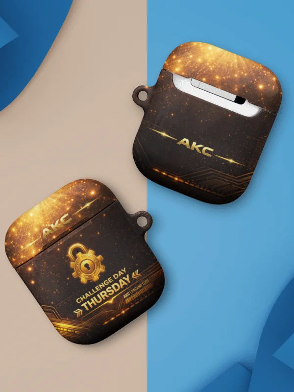 • AKC // Challenge Day Thursday AirPods® Case (Gen 1 & Gen 2) | Arkfall Kitty Collective product image (8)