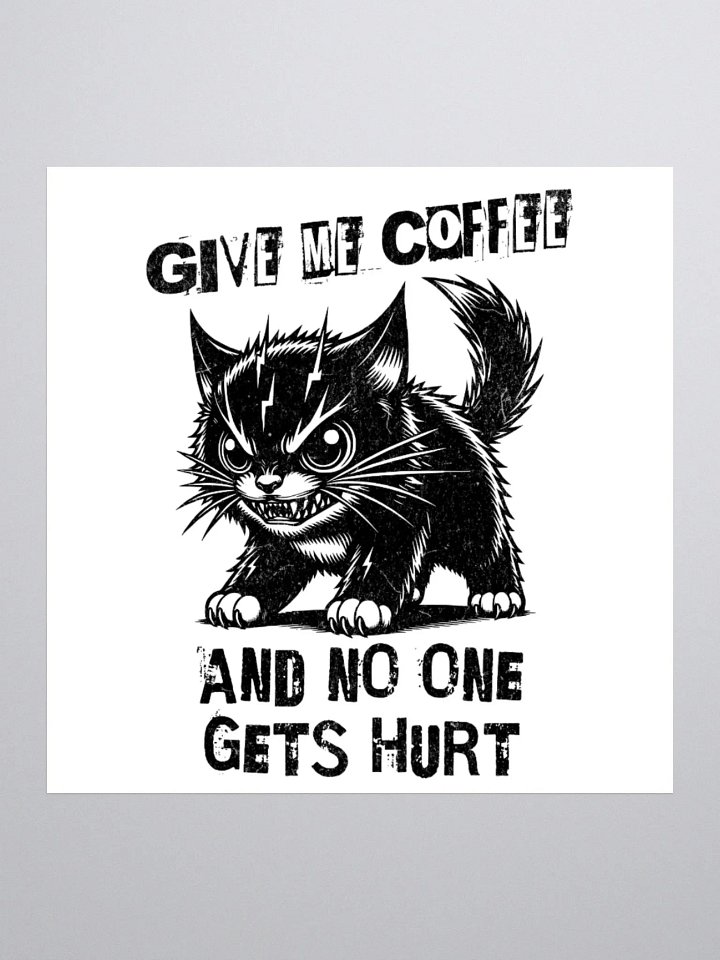 Give Me Coffee Kiss Cut Stickers product image (1)