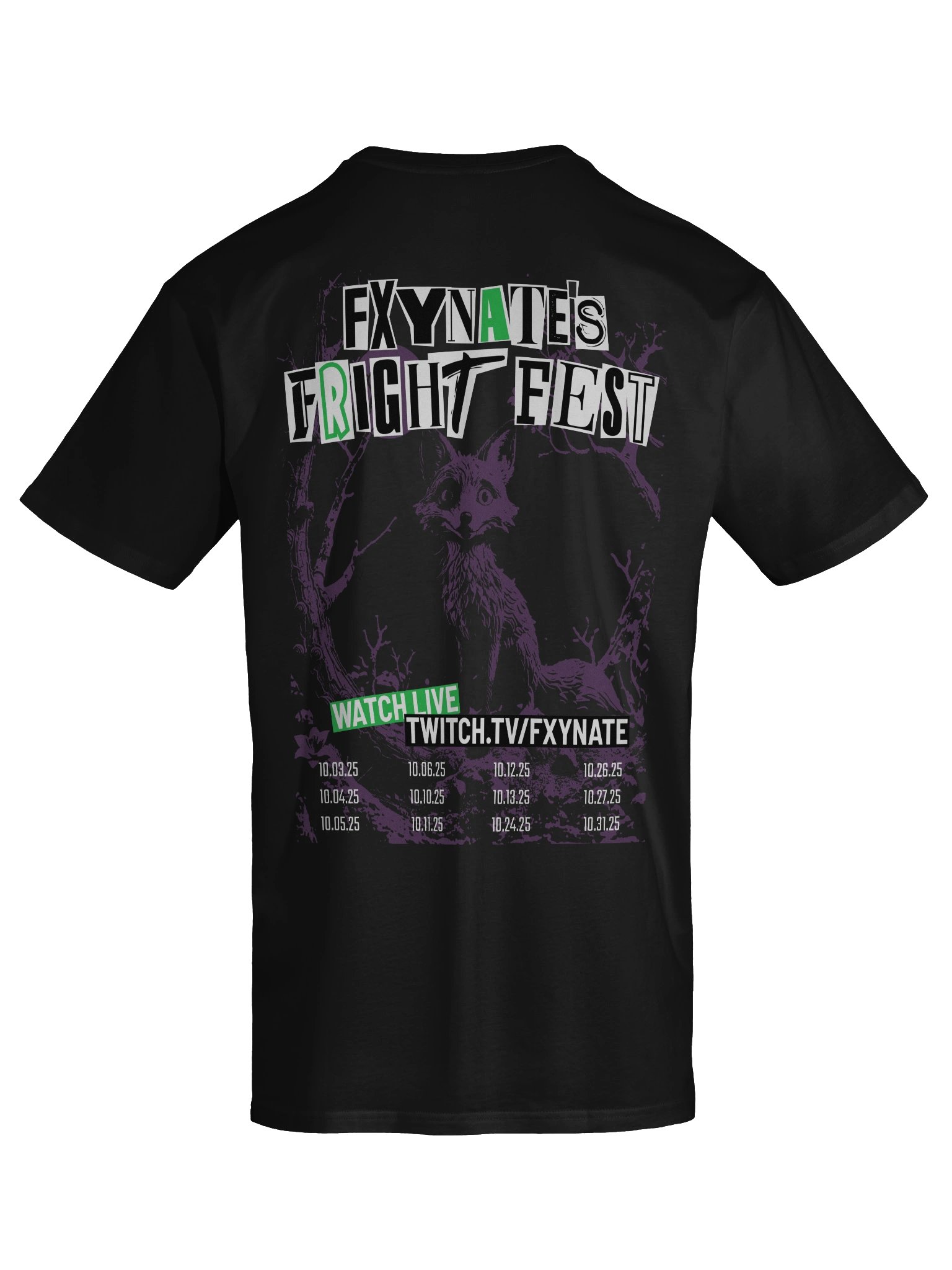 2025 FxyNate's Fright Fest Tour T-Shirt product image (3)