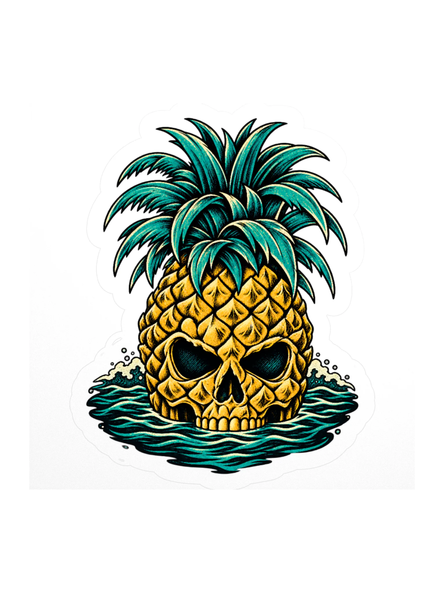 The Castaway Pineapple Sticker product image (1)