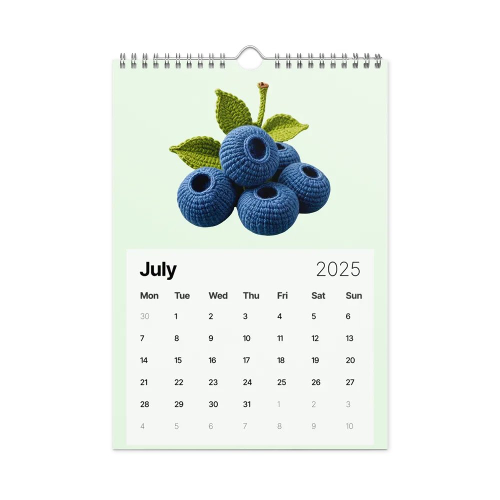 CozyAvocado's Healthy 2025 Calendar Fruity Edition product image (8)