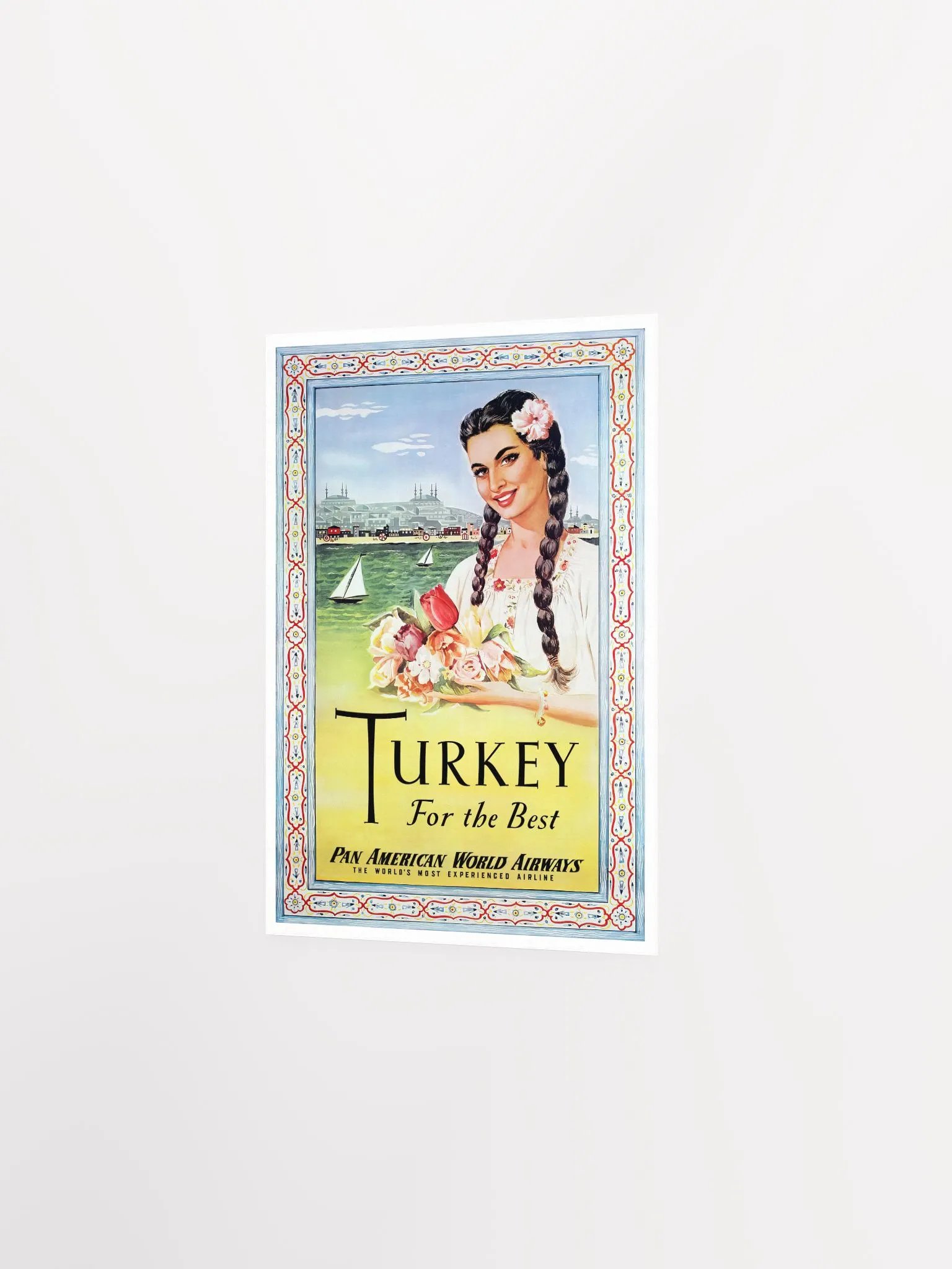 Istanbul, Turkey, 1950s — retro vintage travel poster, retro travel art, retro travel wall art product image (7)
