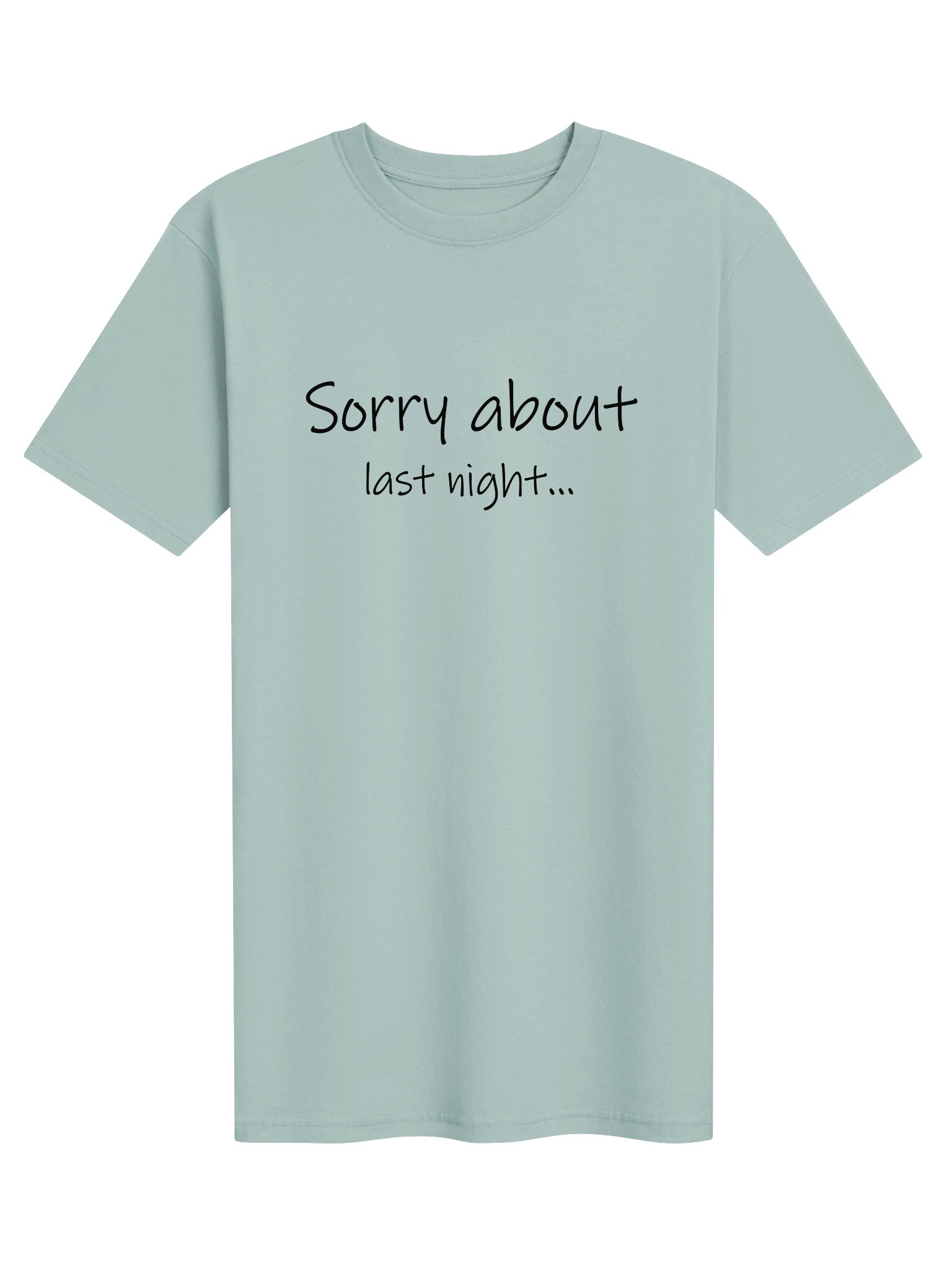 Sorry About Last Night Heavyweight Tee Lt product image (2)