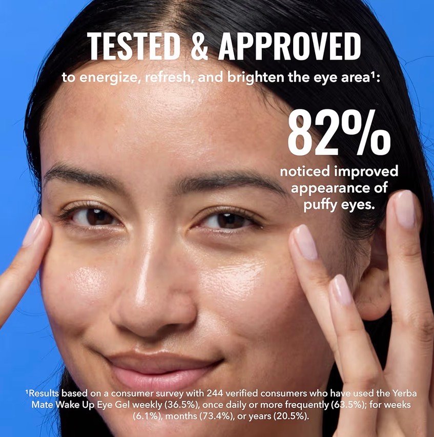 Good Molecules Yerba Mate Caffeine Eye Gel – Dark Circles & Puffiness Treatment, Hydrating Hyaluronic Acid, 0.5 fl oz product image (4)