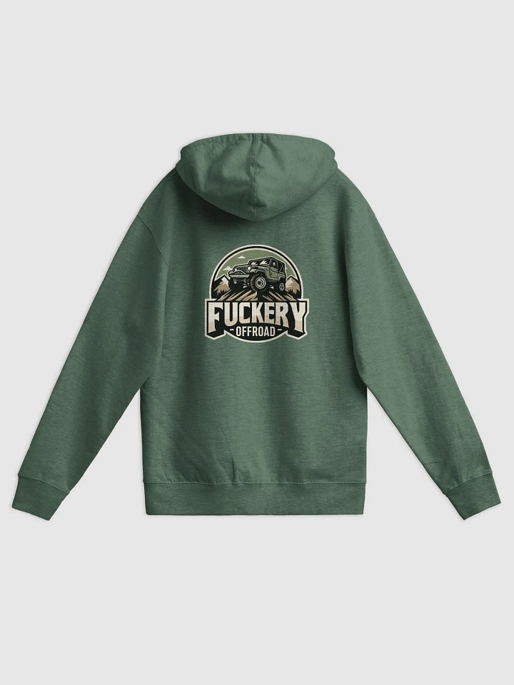 Unisex Zip-up Hoodie with Fuckery Jeep Logo product image (2)
