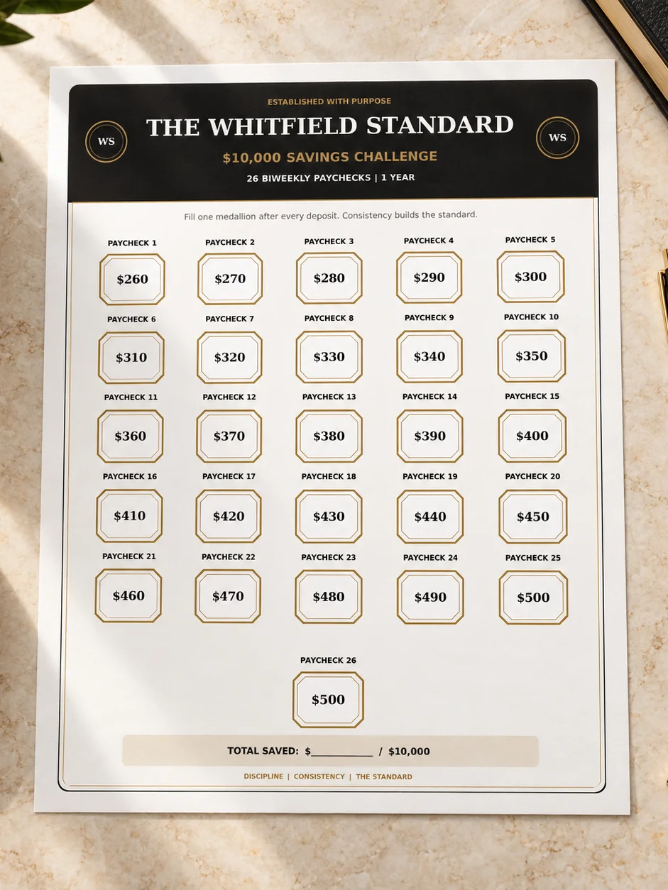 The $10K Standard: 26-Paycheck Savings Challenge product image (1)