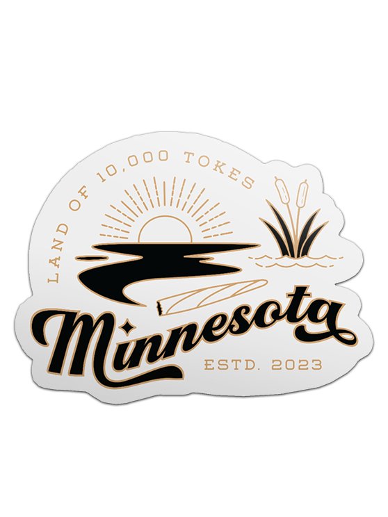 Land of 10,000 Tokes ✧ Minnesota Cannabis Lake Sticker product image (1)